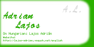adrian lajos business card